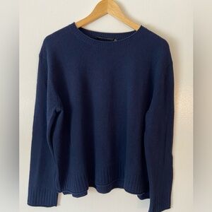 Jenni Kayne Navy Blue Everyday Sweater Size Large